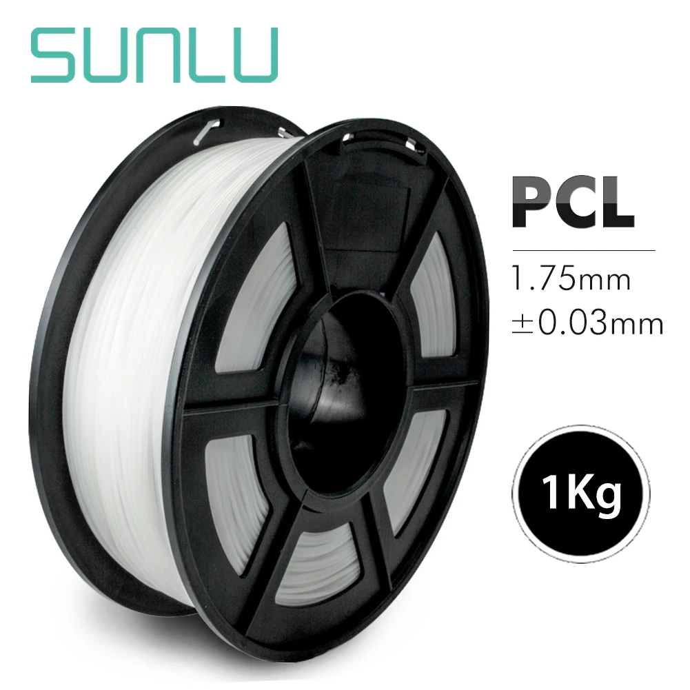 

SUNLU 3D Printer Filament PCL 1.75mm 100% No Bubble Sublimation Low Temperature 3D Consumable For Children Explore Creation