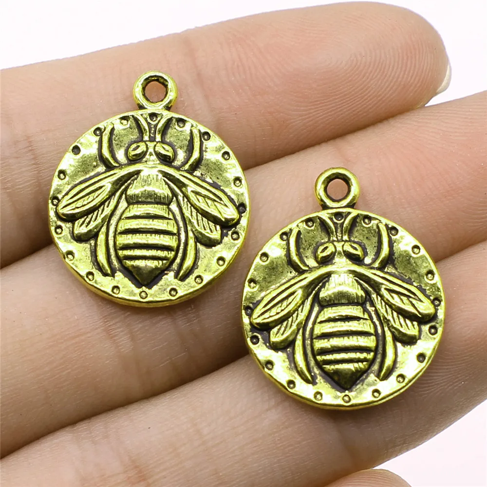 Bee Charm Silver Bee Charm Honey Bee Charms Bumble Bee Charm Queen Bee  Charms Bumblebee Charm 10 pieces