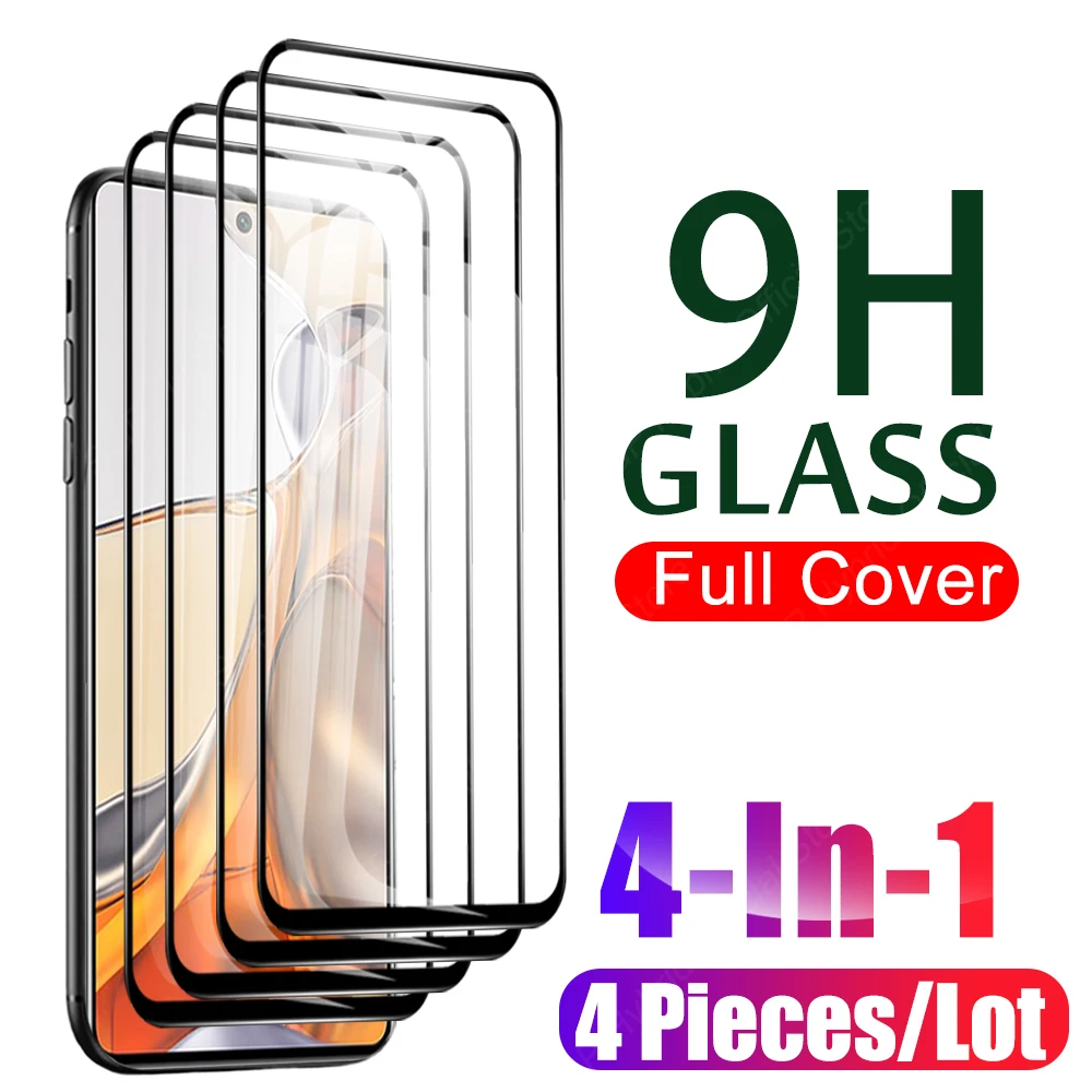 

Full Protector 4 Pcs Glass For Xiaomi Mi 11T Pro 11 T Mi11 tpro Screen Protective Film On mi11t mi11tpro 11tpro Tempered Glass