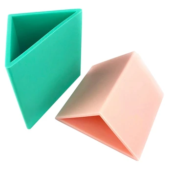 

Silicone Pen Holder Triangular Pencil Stand Creative Student Stationery Desk Office Organizer Storage Box Pen Container