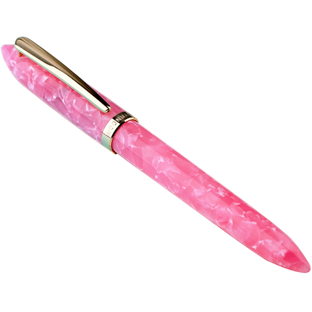 Royal Pink 0,38 мм 0,5 мм школьная портативная перьевая ручка тонкий перьевая цветная офисная многоразовая Подарочная мраморная акриловая смола канцелярские принадлежности для студентов - Цвет: Royal Pink
