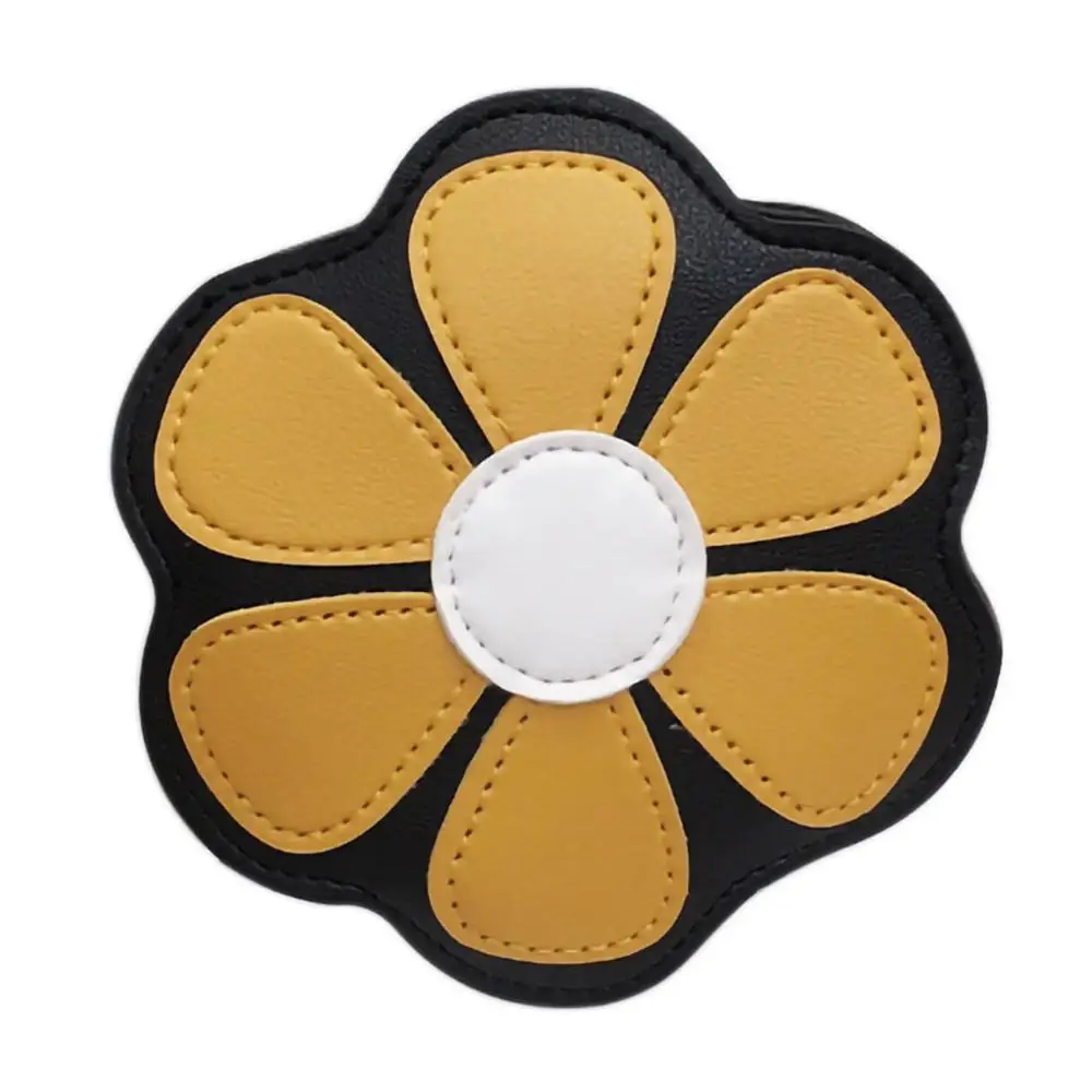 Yellow Модная детская сумка через плечо, монета гонца, милый цветок, кожаные сумки для девочек, для детей,, мини-клатч, сумка для монет и - Цвет: Yellow