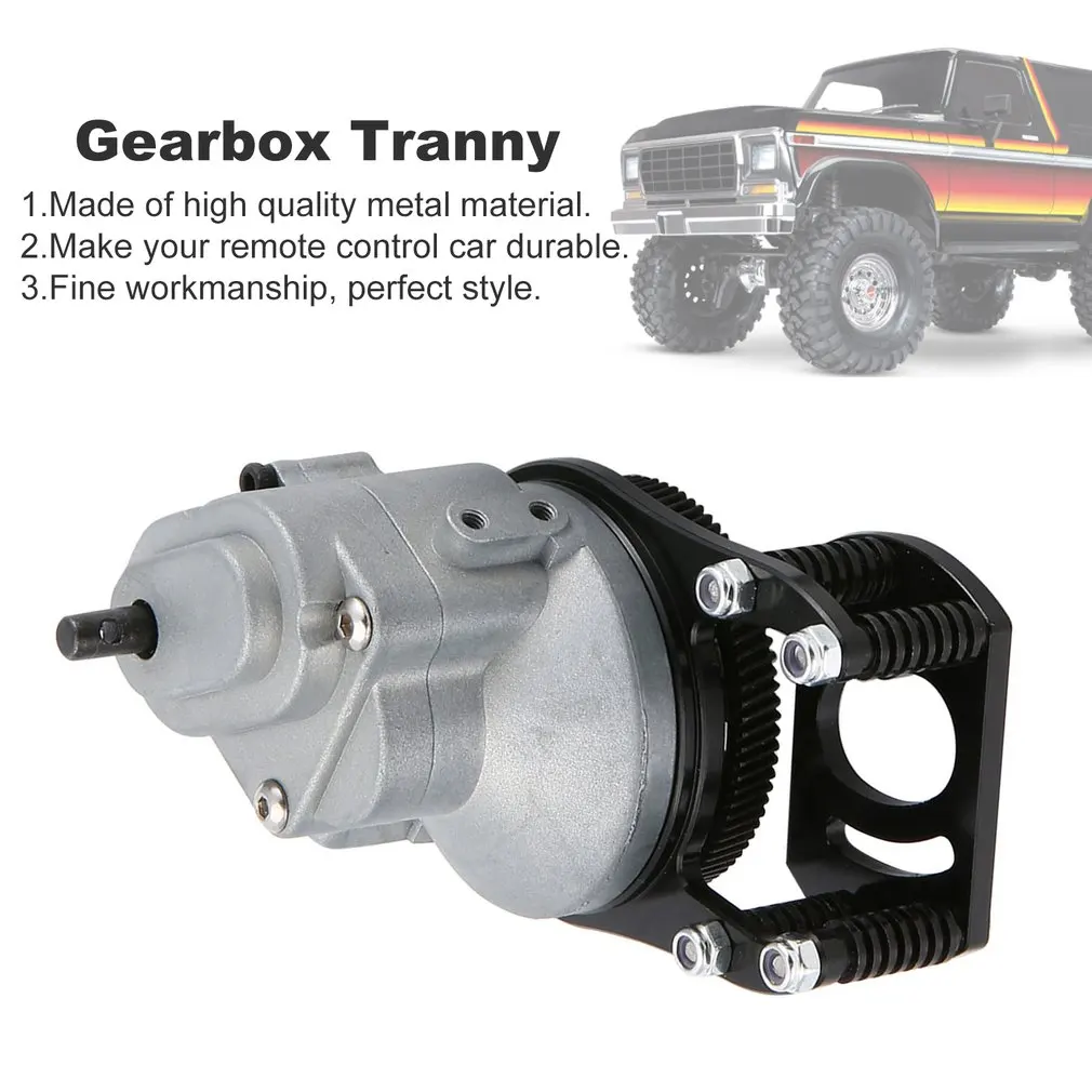 

1/10 RC Car Truck Full Metal Assembled Transmission Gearbox Tranny With Straight Gear for RC AXIAL SCX10 D90 Car Accessories