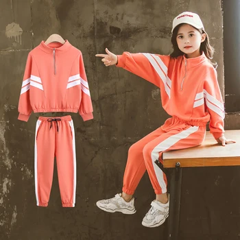 

Girls Tracksuit Fashion Sweatshirt and Pants Clothing Set Kids Blouse Spring Autumn Winter Casual Sport Suit Hip Hop Cool Hoodie