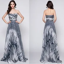 Ck385 весеннее Новое Стильное Европейское и американское вечернее платье с длинным топом и талией, с леопардовым узором, шифоновое женское платье