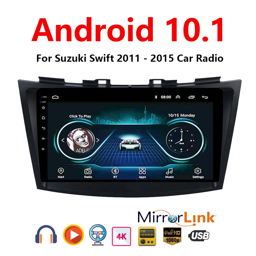 2 din 9 дюймов Android 10 1 Автомобильный мультимедийный видеоплеер автомобильный dvd gps