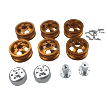 

RC Car Part 4WD Metal Wheel Hub for WPL B14 B16 B24 B36 DIY Upgrade Accessories,Yellow