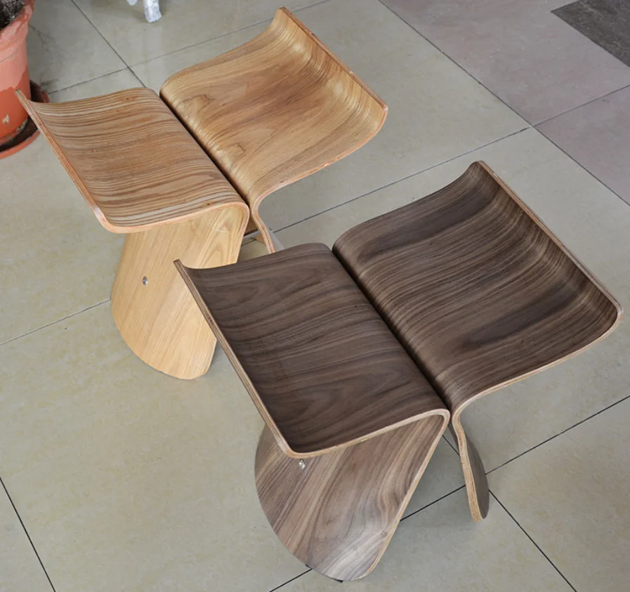 Footstool Solid Wood Butterfly Stool Furniture
