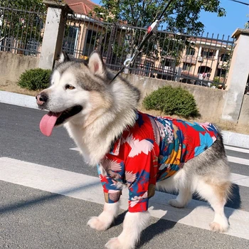 

Large Dog Shirt Summer Pet Dog Clothes Small Dog Costumes Cat Poodle Pomeranian Corgi Samoyed Husky Golden Retriever Clothing
