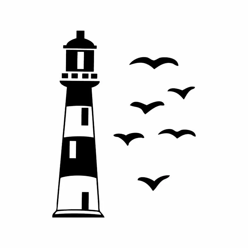 

A-0397 Seaside Scenery Modeling Personalized Stickers PVC Auto Motorcycle Windshield Sunscreen Waterproof Exquisite Decals Decor