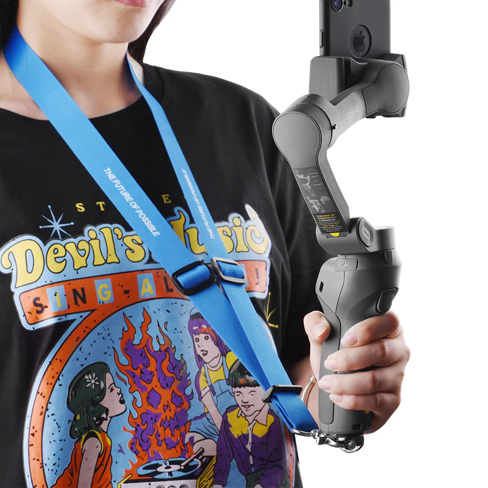 Регулируемый ремешок на шею для DJI Osmo Mobile 3 нейлоновый шнур с базовым винтом ручные стабилизаторы аксессуары для стабилизаторов