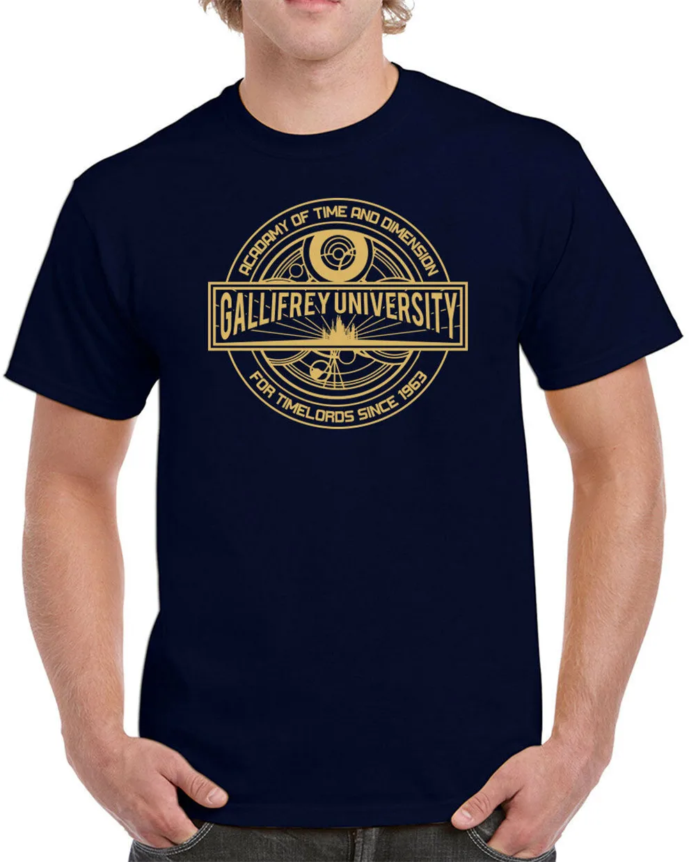 609 Gallifrey Univeristy Мужская футболка ТВ шоу доктор фантастика ТАРДИС 2Xl 3Xl |