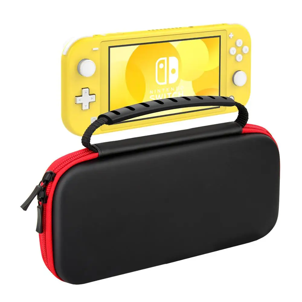Чехол для переноски MoKo для nintendo Switch Lite, Дорожный Чехол, жесткая оболочка EVA, Жесткая Сумка для хранения, держатель для консоли nintendo Switch Lite - Цвет: Black - Red