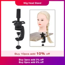 Тренировочный манекен, держатель для головы, Регулируемый мини-парик, подставка для головы, Настольный зажим, металлический* Пластиковый материал, аксессуары для волос, инструменты