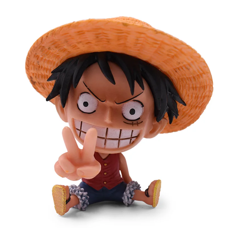 luffy 9 видов стилей Аниме one piece GK Луффи Санджи Нами Зоро Чоппер Усопп Робин ПВХ фигурка Коллекционная модель Рождественский подарок игрушка - Цвет: luffy