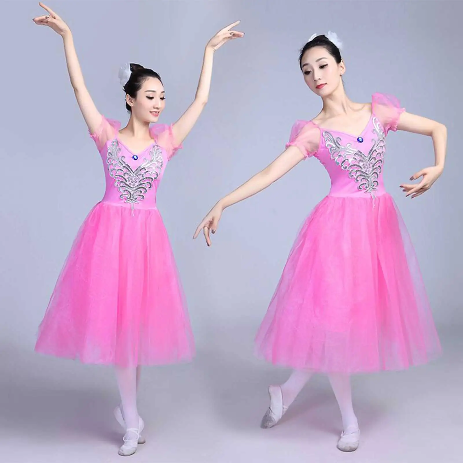 tutu ballet vestido adulto romântico bailarina salão