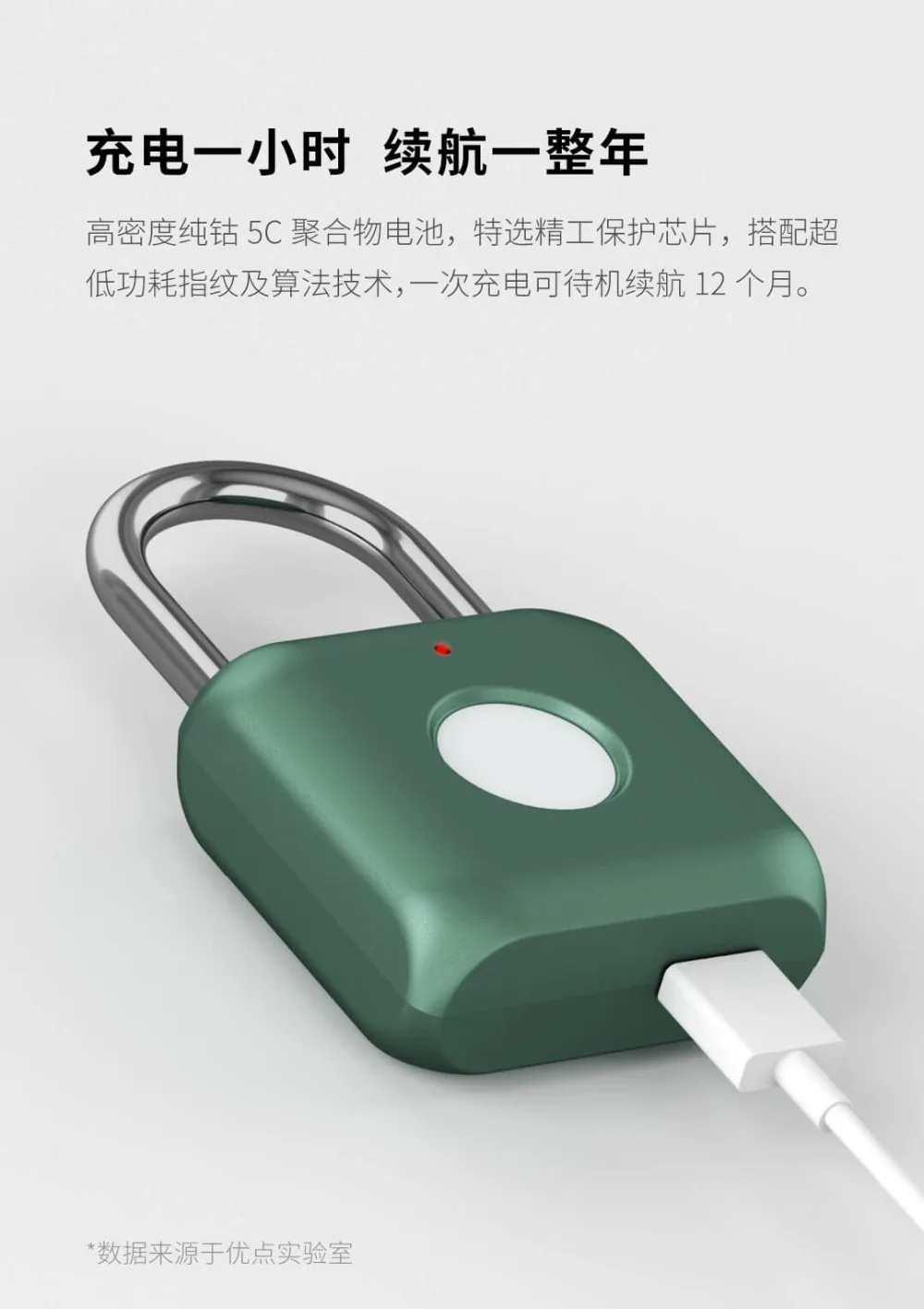 Xiaomi Mijia Youpin умный замок отпечатков пальцев для дверного навесного замка несколько случаев Usb зарядное устройство Минимальный замок для Дом Офис Кухня Ящик