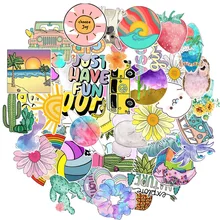 

10/50Pcs VSCO Vinyl Stickers Diy Girl Essential Stuff for Water Bottles Stickers Pvc Suitable for Luggage Laptop Trendy Stickers