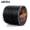 GHOTDA PE Braided Fishing Line Black hengelsport multifilament Fishing Cord 4 Strands 300M 500M 1000M ► Photo 3/5