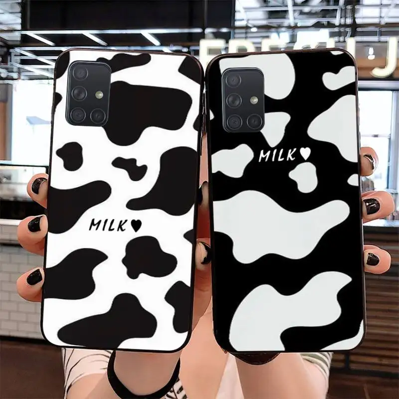 Супер популярный чехол для телефона HPCHCJHM 2020 ins с коровьим узором Samsung S20 plus Ultra S6 S7