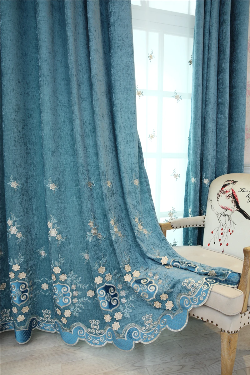 Современные роскошные синели вышитые витражные шторы для гостиной окна высокого качества декоративные шторы для спальни отеля