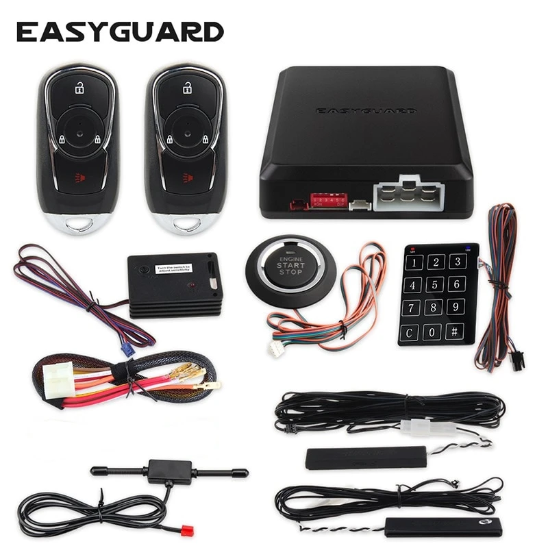 Автомобильная сигнализация Top EASYGUARD pke Скалка с кодом автозапуск кнопка запуска