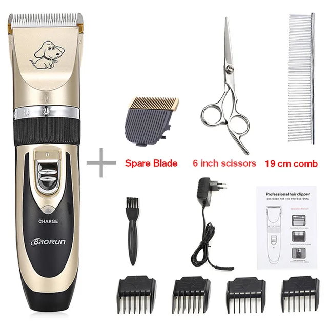 P2 Scissor Kit EU Профессиональная машинка для стрижки собак триммер для волос Электрический инструмент для стрижки собак перезаряжаемый Триммер для кошек машинка для стрижки собак EU - Цвет: P2 Scissor Kit EU
