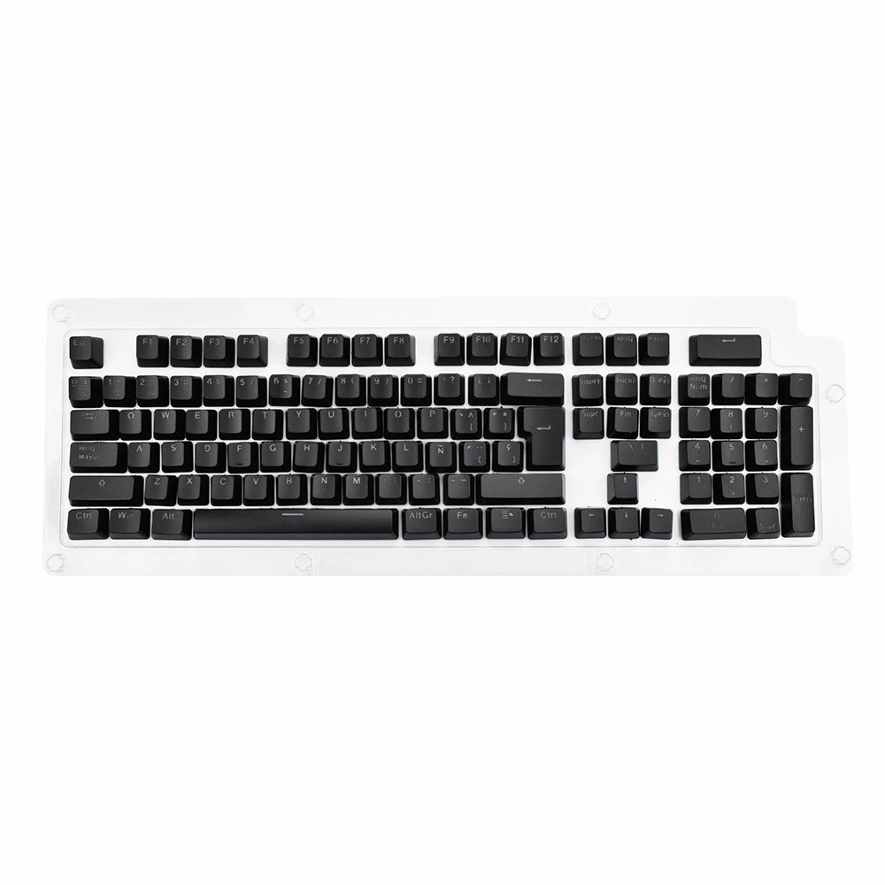 Spanish Keycaps For Mechanical Keyboard Compatible With MX Switches Double Shot Support Led Lighting Keycaps