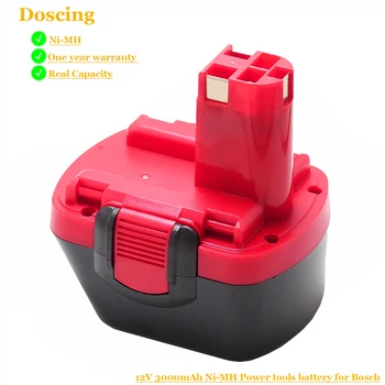 

Doscing BAT043 BAT045 BAT120 3000mAh Nimh Ni-MH 12V Replacement Battery for Bosch 12 V Drill GSR12VE-2 PSR12VE-2 2607335273