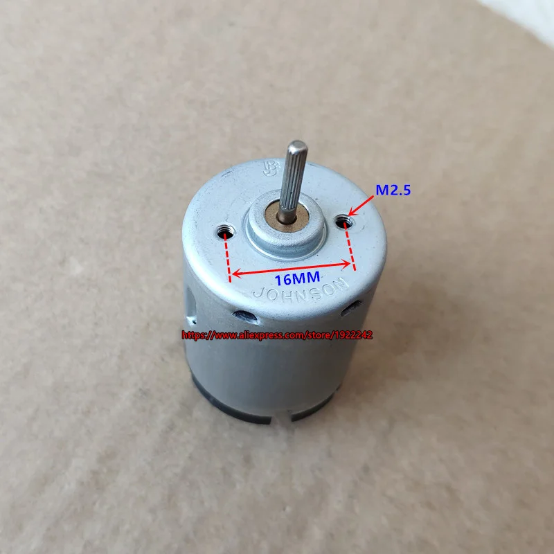 Абсолютно и JOHNSON 365 микро двигатель постоянного тока RS-365SH 6V~ 12V Высокая скорость 27,5*32mm щетка углеродная мотор