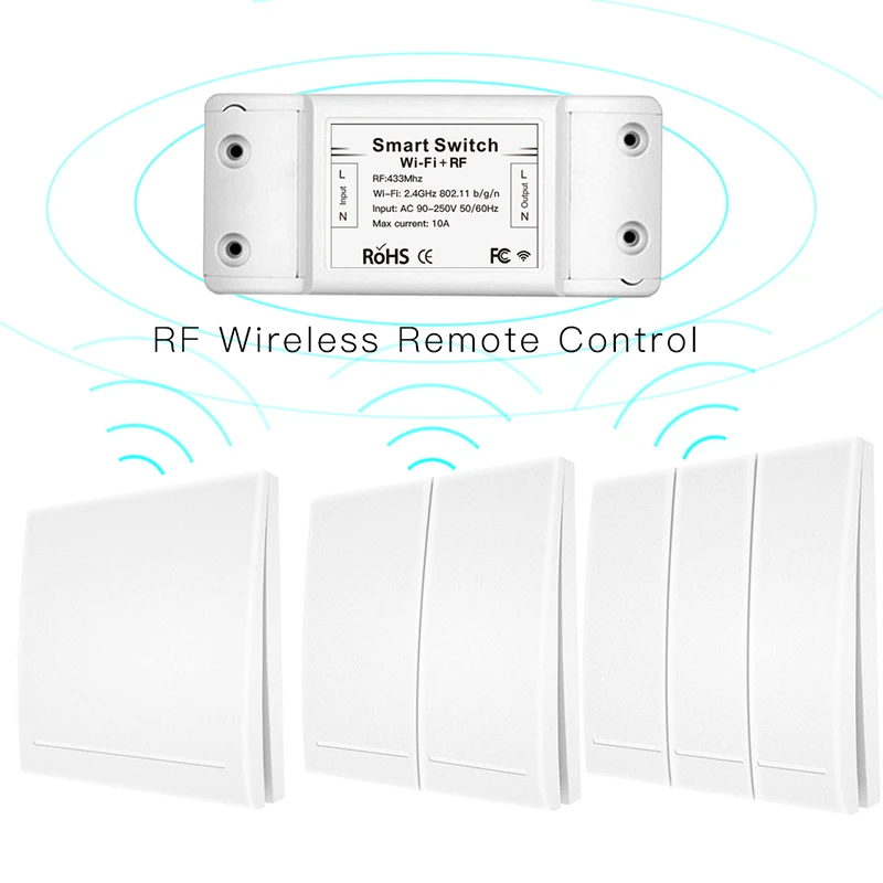 Беспроводной приемник RF433 110 В 220 с поддержкой Wi Fi и голосовым