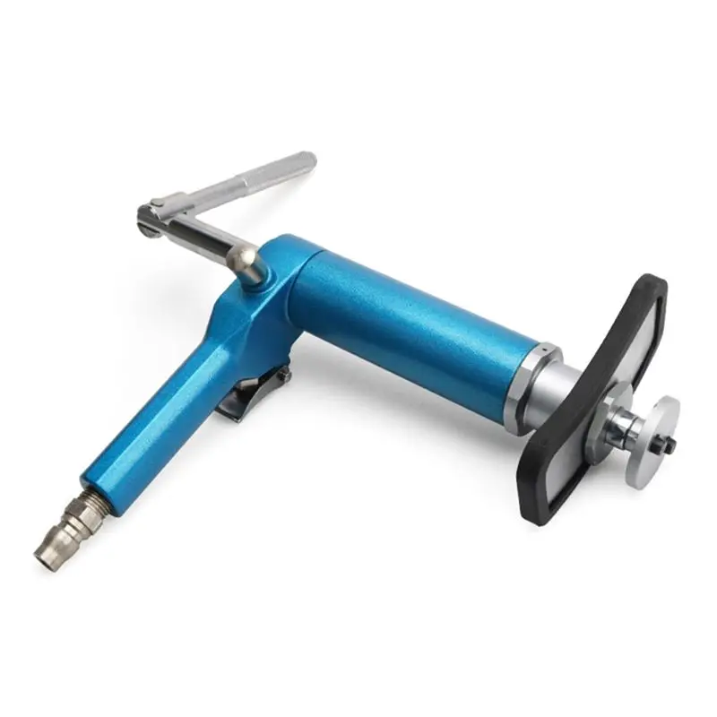 

Pneumatic disc brake pump for brake pad disassembly cylinder piston return tool