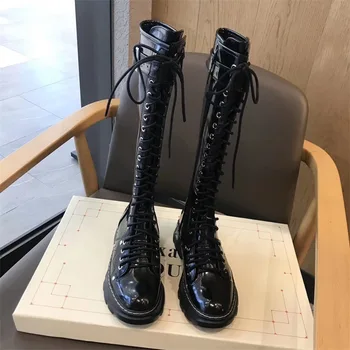 

McQueen Martin boots 2020 new winter boots women leather thick soles with Martin boots boots boots
