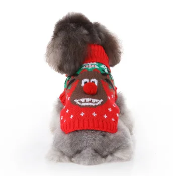 

Cross-Border Pet Dog Clothes Sweater Elk Pet Sweater Skull Sweater Pet Clothing Autumn Sweater