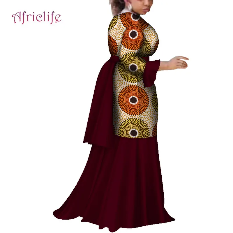 Африканская традиционная одежда для женщин вечернее свадебное платье Анкара