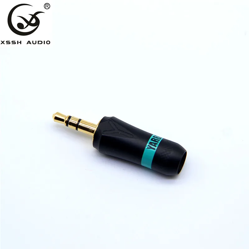 XSSH 10pcs Hi end Gold Plated Audio Male Earphone Headphone plug 3 5mm 1 8 jack connector aux cable jack rca