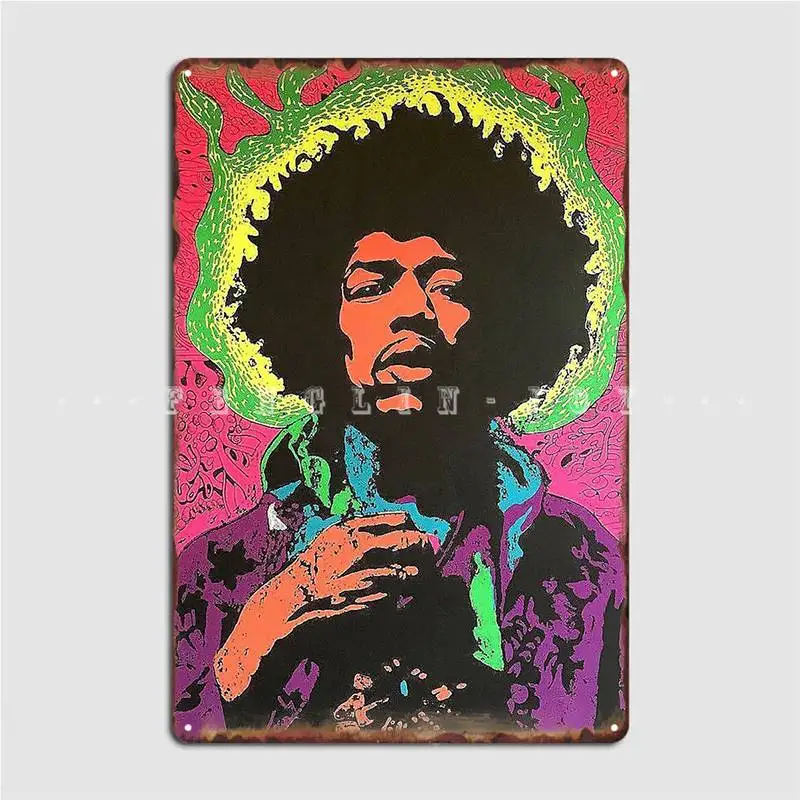 

Aesthetic Jimihendrix Metal Plaque Poster Custom Pub Garage Cinema Living Room Wall Decor Tin Sign Posters