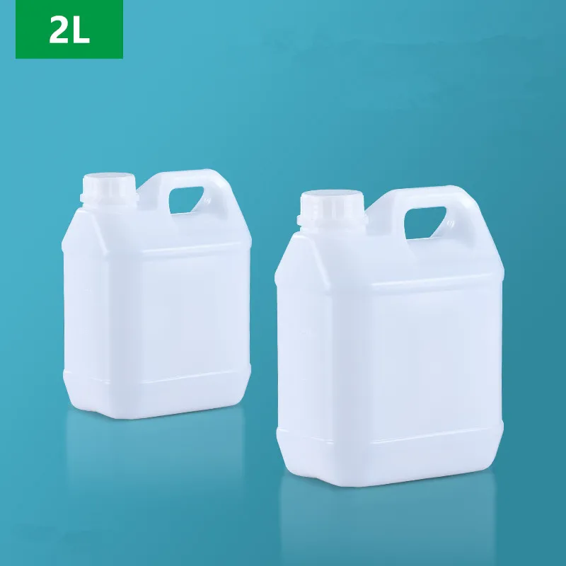 Empty 2L Plastic Jerry Can Chemical Barrel Alcohol Liquid Leakproof Refillable bottle Food Grade Container 1PCS refillable bottles