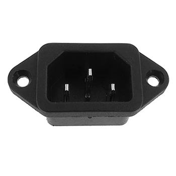 

10 Pcs IEC 320 C14 Male Plug 3 Pins PCB Panel Power Inlet Socket Connector QJS Shop