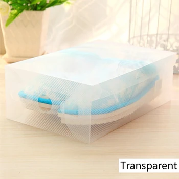 

12Pcs Transparent Plastic Flip Shoebox For Men And Women Shoes Organizer Shoes Storage Boxes Foldable Shoes Case Shoes Container