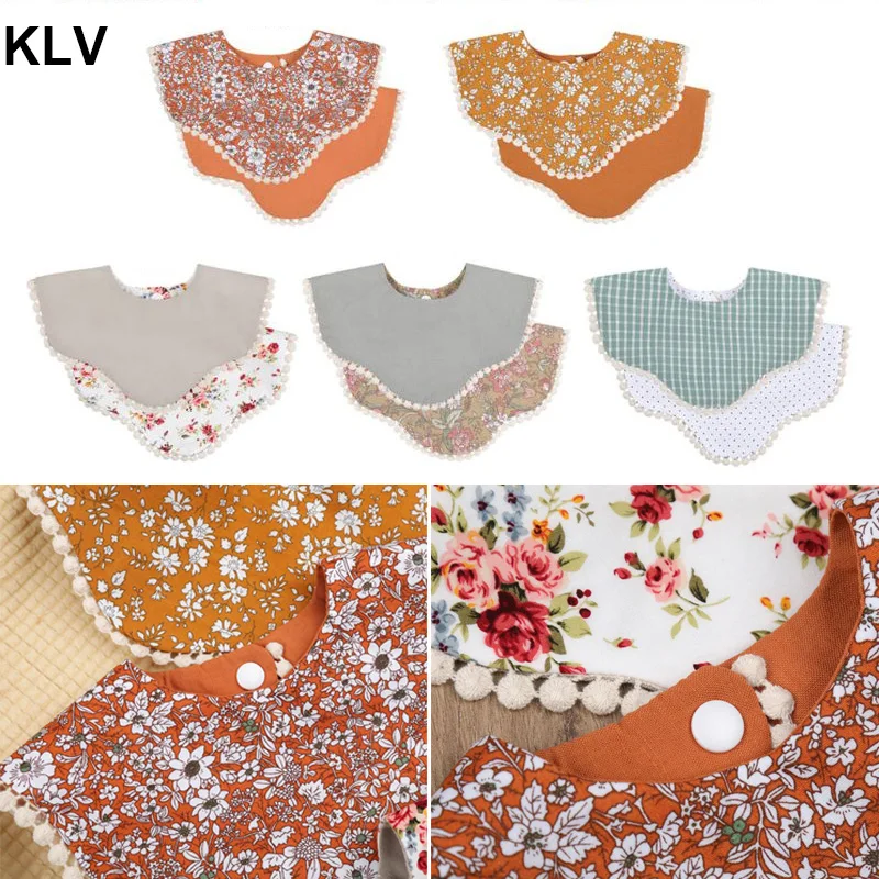 Lowered Baby Double Side Cotton Bibs Saliva Towel Boys Girls Feeding Apron Cotton Bandana J9jKXqzq6