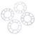4 шт. универсальный колесо из алюминиевого сплава разделительные прокладки пластина 3 мм - изображение