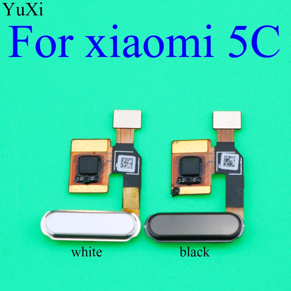 YuXi 1PCS Fingerprint Scanner Sensor Flex Cable with Touch ID Home Button Return Keypad Bracket For Xiaomi 5C Mi 5c Mi5C | Мобильные