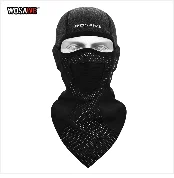 WOSAWE Motorcycle Balaclava Full Face Cover Mask Breathable Three 2 Hole CS Motocross Helmets Beanie Face Masks Black White