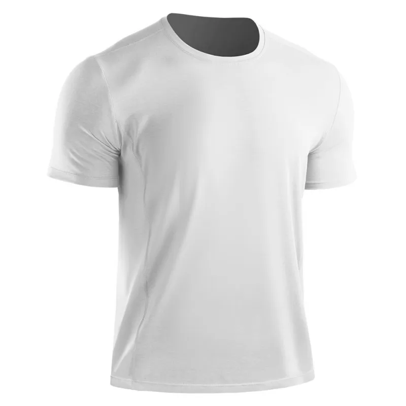 Breathable Men Workout T Shirts Quick Dry Short Sleeve Outdoor Training Sportswear Tee Mesh Running Bodybuilding Shirt Men