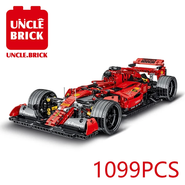2021 MOC Technical Series Simulation Formula F1 Racing Car Model Building  Blocks Bricks Car Toys Kids