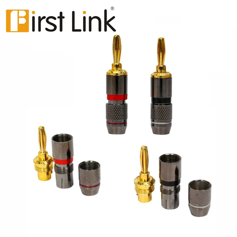 

High-Quality Copper Speaker Banana Plug,Close Screw Type,1 Pair Per Package