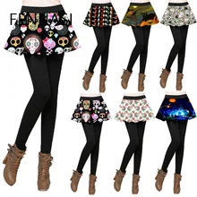 *#Best Price FENNASI Sexy Black Winter Warm Woman Leggings Halloween Ladies Leggings With Skirt High Waist Printing Pumpkin Hand Leggings *#Best Price FENNASI Sexy Black Winter Warm Woman Leggings Halloween Ladies Leggings With Skirt High Waist Printing Pumpkin Hand Leggings