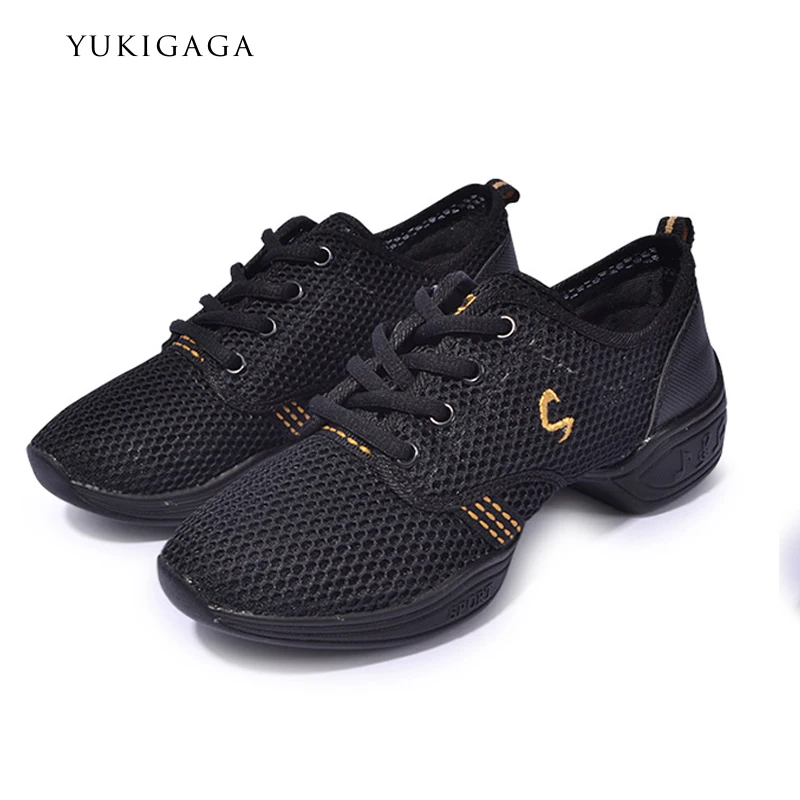 

Modern Soft Men Shoes Sports increased anti-skid square dance shoes sneakers net jazz shoes Fitness Team performance shoes