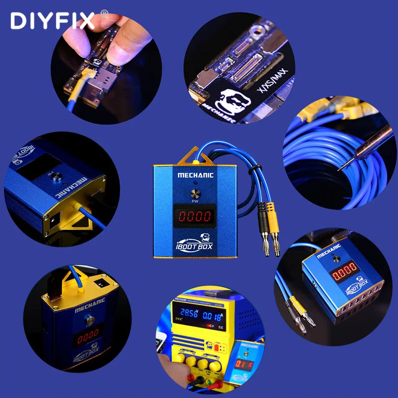 Кабель питания MECHANIC iBoot Box для iPhone 6P/6S/6SP/7P/8P/XR/Xs Max провод ремонта материнской платы